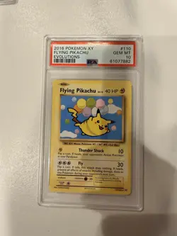 Pokemon XY Evolutions Flying Pikachu #110/108 2016, PSA 10 - Image 1