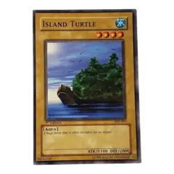 Yu-Gi-Oh! Pharaoh's Servant Island Turtle PSV-095 1st Edition UnPlayed yugioh - Image 1