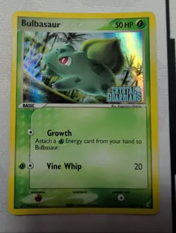 Bulbasaur 45/100 Crystal Guardians Reverse Holo Pokemon Card STAMPED MP - Image 1