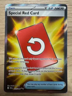 Special Red Card Holo Ultra Rare ME04: Chaos Rising 113/086 NM - Image 1