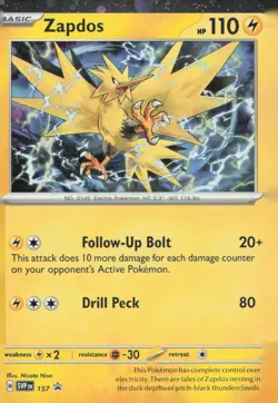 Zapdos - Promo SV: Scarlet & Violet Promo Cards 157 NM - Image 1