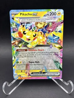 Pokemon Pikachu TCG Surging Sparks EX Double Rare Holo Card 057/191 - Image 1