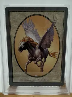 1998 Magic The Gathering MTG Pegasus Token Unglued #89 PSA 10 Pop 1 - Image 5