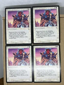 4x Knights of Thorn The Dark Magic the Gathering Light Play - Image 1