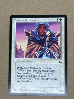 4x Knights of Thorn The Dark Magic the Gathering Light Play - Image 2
