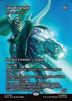 Roaming Throne "Doom Variant" - Extended Art MAR NM MTG - Image 1