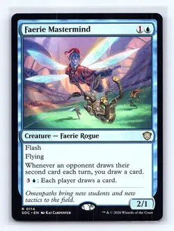Faerie Mastermind 114 Commander: Secrets of Strixhaven Magic: The Gathering NM - Image 1