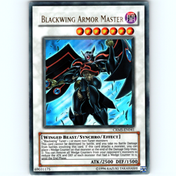 Yugioh Blackwing Armor Master CRMS-EN041 Unlimited Ultra Rare Holo - VLP-NM 💎 - Image 1