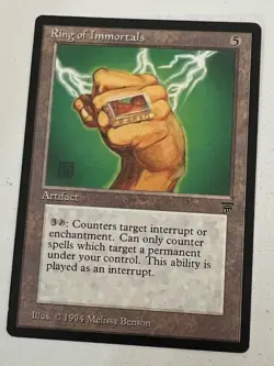 Magic the Gathering MTG Legends Ring of Immortals LP (Beta Bob) - Image 1