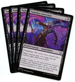 x4 Nameless Inversion - 0113 - Lorwyn Eclipsed ECL - MTG - NM/M - Image 1