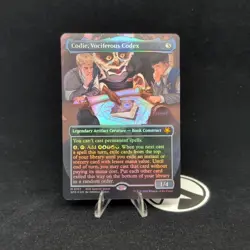 Codie, Vociferous Codex (Borderless) | SPG | #157 NM Foil - Image 1