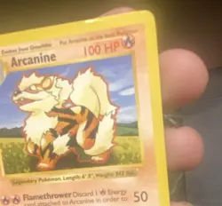 WOTC Pokemon shadowless Base Set Growlithe 28/102 & Arcanine 23/102 1999 English - Image 4