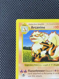 Arcanine - 23/102 SHADOWLESS Base Set - Pokemon TCG 1999 - WOTC Vintage - LP - Image 2