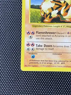 Arcanine - 23/102 SHADOWLESS Base Set - Pokemon TCG 1999 - WOTC Vintage - LP - Image 5