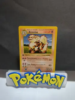 1999 Pokemon Base Set 1st Edition Shadowless #23 ARCANINE - Image 1