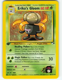 Erika's Gloom - 1st Edition - 45/132 Gym Heroes- WOTC - Pokemon TCG - 2000 - Image 1