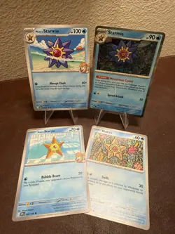 Starmie Pokemon Card Evolution Set - 151 & Destined Rivals (4 Cards) - Image 2