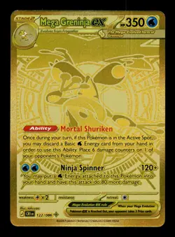MEGA GRENINJA EX 122/086 MEGA HYPER RARE CHAOS RISING POKEMON NM - Image 3