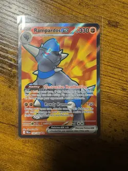 Pokemon Rampardos ex 100/084 PBL Holo Promo EN 330 HP - Image 1