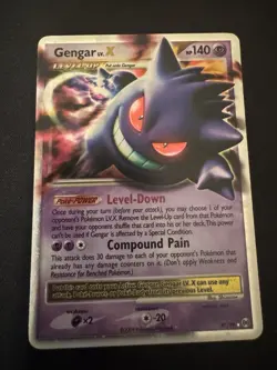 Pokemon Gengar LV.X 97/99 Arceus Ultra Rare Holo Pokemon TCG Card English 2009 - Image 1