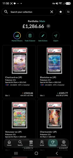 9x Japanese 151 Charizard Blastoise Venusaur Psa 10 Sequential Set - Image 2