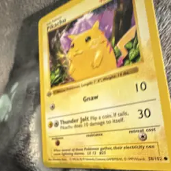 WotC Pokemon TCG Pikachu 58/102 Base Set Regular 1st Ed Common English 1999 - Image 4