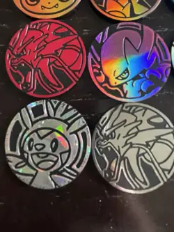 Lot of 14 Pokemon Small Coin Tokens Collectible Pikachu, Gyarados, Mega Mewtwo Y - Image 2