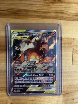 Pokemon TCG Reshiram & Charizard GX SM201 Black Star Promo Card - Image 1