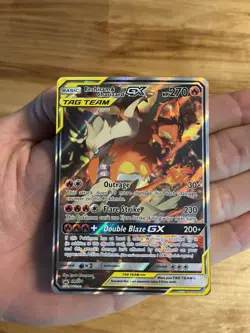 Pokemon TCG Reshiram & Charizard GX SM201 Black Star Promo Card - Image 3