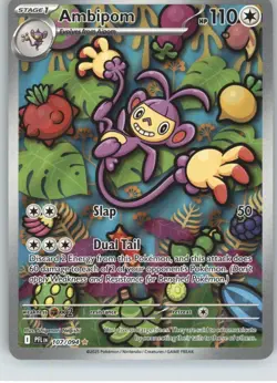 Ambipom ME02: Phantasmal Flames [107/094] Illustration Rare Holofoil NM Pokemon - Image 1