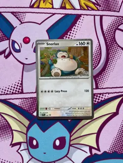 Pokemon - Snorlax SVP 122 - Scarlet Violet Black Star Promo - Cosmo Holo - NM - Image 1