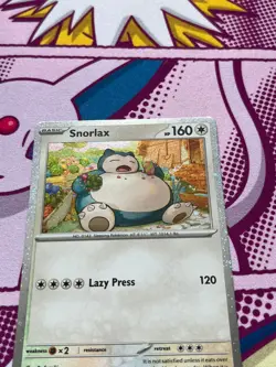Pokemon - Snorlax SVP 122 - Scarlet Violet Black Star Promo - Cosmo Holo - NM - Image 4