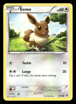 Eevee 63/98 Common Ancient Origins Pokemon Lightly Played - Image 1