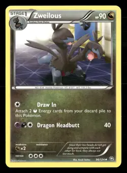Zweilous 96/124 Uncommon Dragons Exalted Pokemon Lightly Played - Image 1