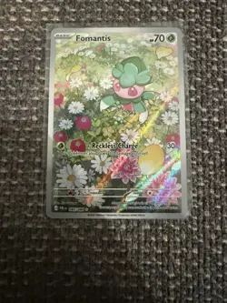Fomantis 085/084 Pokemon TCG Pitch Black Illustration Rare English - NM - Image 1