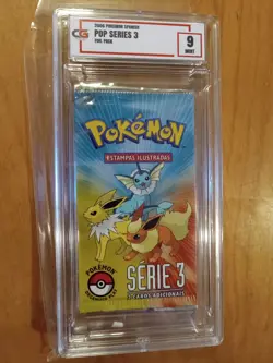 Pokemon Pop Series 3 Pack Sealed - Spanish graded! 9 Rare Vintage Pokemon Sealed - Image 1