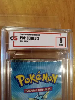 Pokemon Pop Series 3 Pack Sealed - Spanish graded! 9 Rare Vintage Pokemon Sealed - Image 2