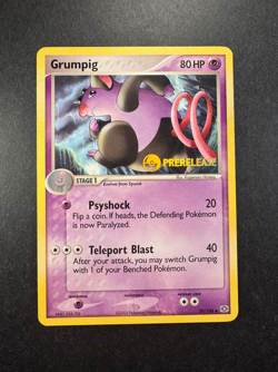 2005 Pokemon Grumpig EX Emerald Prerelease Stamped 29/106 Non-Holo Regular - Image 1