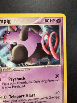 2005 Pokemon Grumpig EX Emerald Prerelease Stamped 29/106 Non-Holo Regular - Image 3