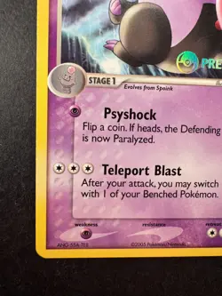 2005 Pokemon Grumpig EX Emerald Prerelease Stamped 29/106 Non-Holo Regular - Image 4