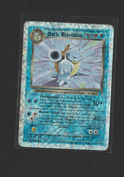 2002 Pokemon Legendary Collection Dark Blastoise 4/110 Reverse Holo Foil WOTC - Image 1