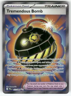 Tremendous Bomb 113/084 Full Art Ultra Rare Pokemon ME05 Pitch Black - Image 1