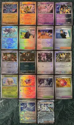 POKEMON PRISMATIC EVOLUTIONS RIOLU MASTER BALL ESPEON POKE BALL + MORE CARD LOT - Image 1