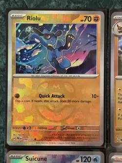 POKEMON PRISMATIC EVOLUTIONS RIOLU MASTER BALL ESPEON POKE BALL + MORE CARD LOT - Image 2