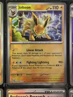 POKEMON PRISMATIC EVOLUTIONS RIOLU MASTER BALL ESPEON POKE BALL + MORE CARD LOT - Image 3