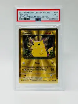 2021 Pokemon Celebrations Ultra-Premium Collection #58 Pikachu PSA 9 - Image 1