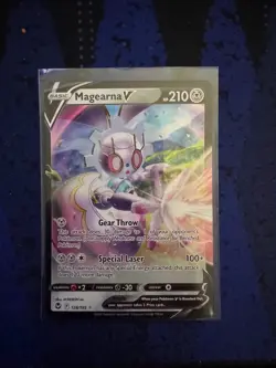 Pokemon Magearna V Silver Tempest Holo V Rare Pokemon NM 128/195 - Image 1