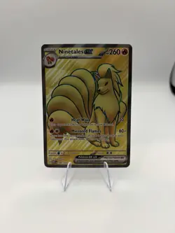 Ninetales ex 186/165 Scarlet Violet 151 Full Art Pokemon TCG NM - Image 1