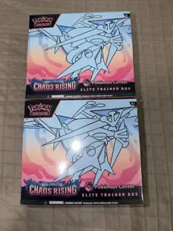 Lot of (2) Pokemon Center Chaos Rising Elite Trainer Boxes SEALED PC ETB - Image 1