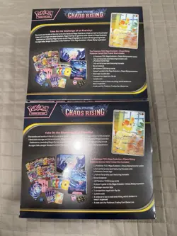 Lot of (2) Pokemon Center Chaos Rising Elite Trainer Boxes SEALED PC ETB - Image 3
